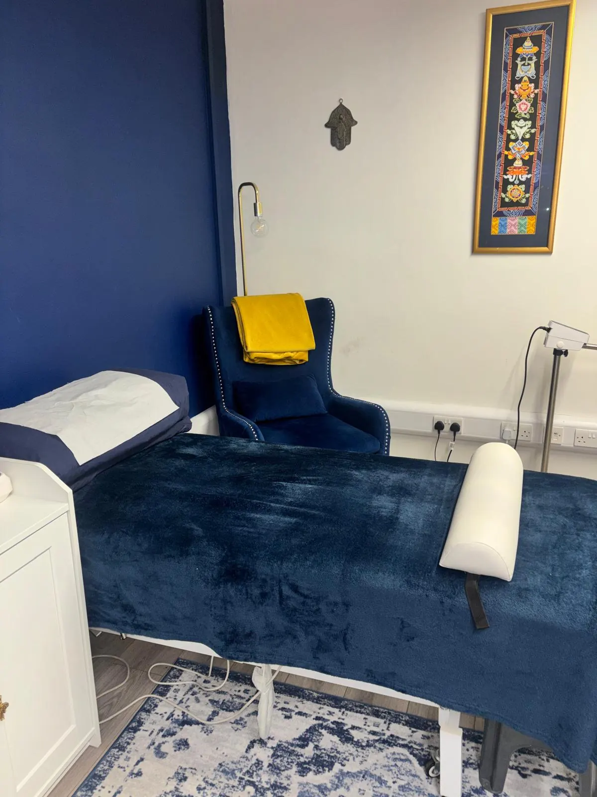 Treatment room setup at MASG Therapy
